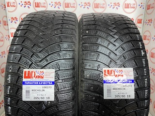 Б/У 265/60 R18 Зима Шипы  MICHELIN X-Ice North 2 Кат. 5
