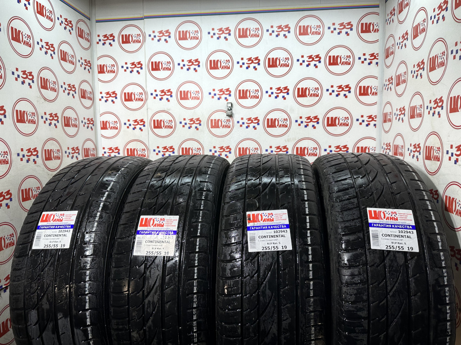 Шина Б/У 255/55 R19 Лето CONTINENTAL C.Cross Contact UHP Кат. 5