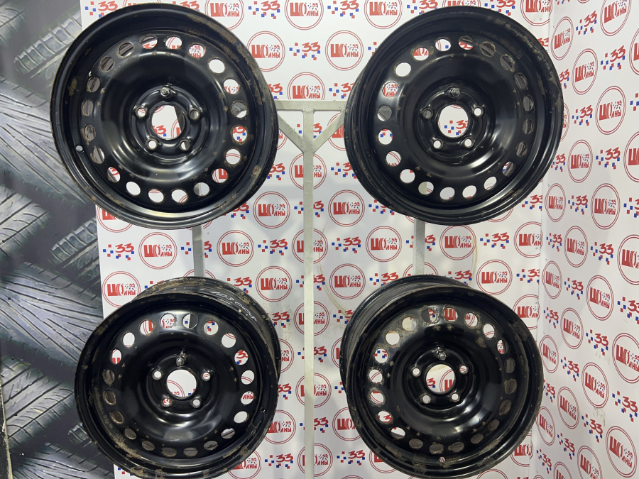 Б/У Диск Стальной оригинальный 6.5 JR16 5/114.3 50 d67.1 Черный (Колпачки) Hyundai Кат.А2
