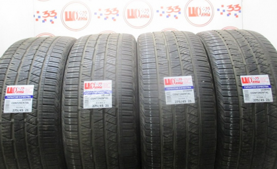 Шина Б/У 275/45 R21 Лето CONTINENTAL C.Cross Contact LX Sport Кат. 2