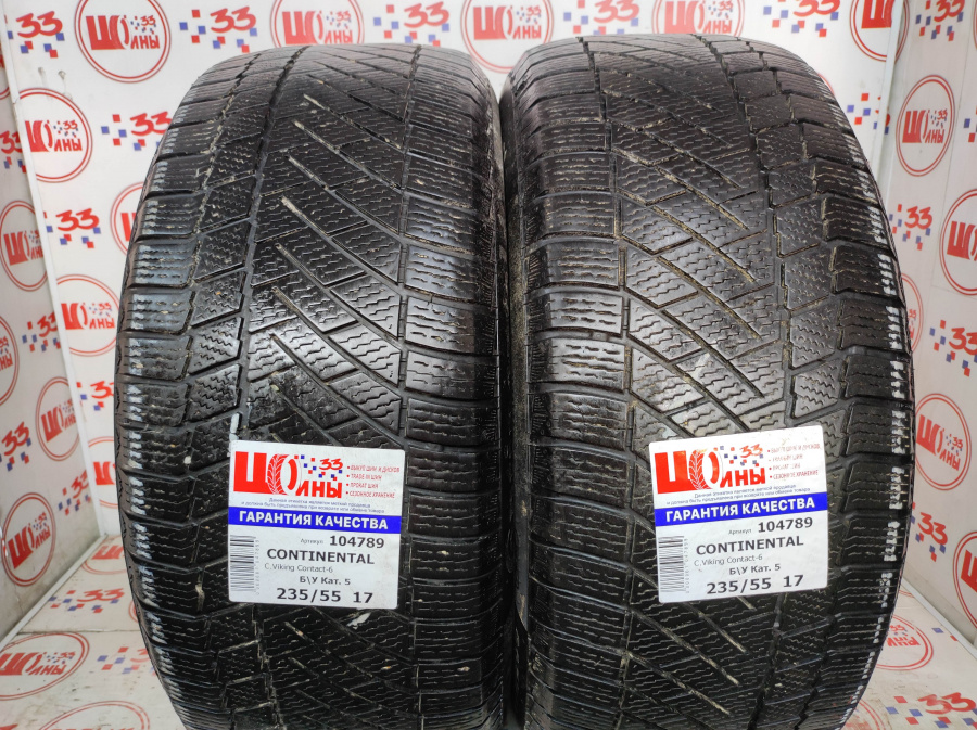 Б/У 235/55 R17 Зима CONTINENTAL C.Viking Contact-6 Кат. 5