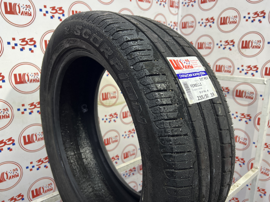 Шина Б/У 235/50 R19 Лето PIRELLI Scorpion Verde Кат. 4