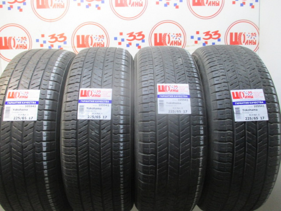 Шина Б/У 225/65 R17 Лето Yokohama Geolandar G91 Кат. 5