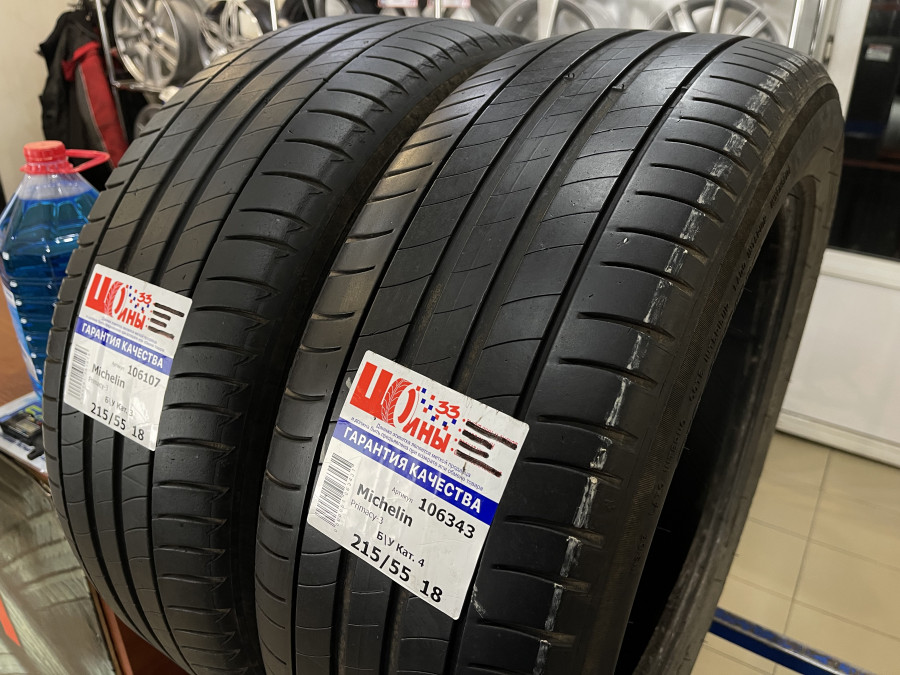 Шина Б/У 215/55 R18 Лето Michelin Primacy 3 Кат. 3