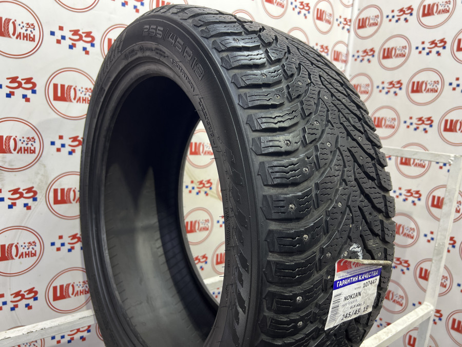 Шина Б/У 245/45 R19 Зима Шипы  NOKIAN HKPL-9/SUV-9 Кат. 3