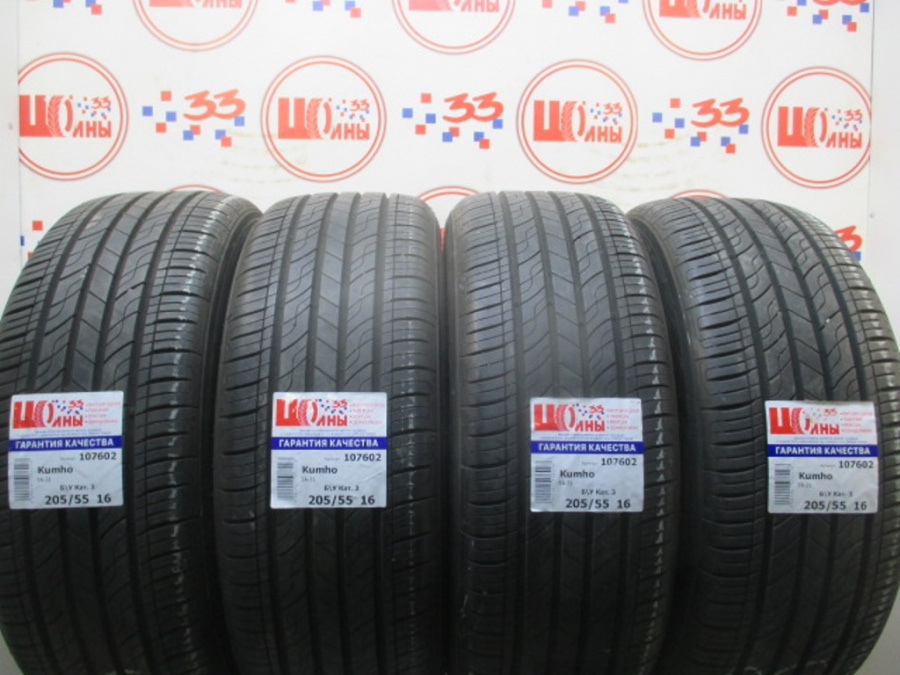 Шина Б/У 205/55 R16 Лето Kumho TA-21 Кат. 3
