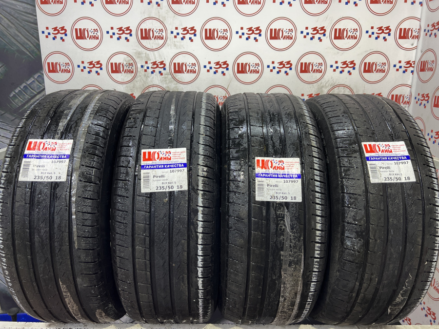 Шина Б/У 235/50 R18 Лето Pirelli Scorpion Verde Кат. 5