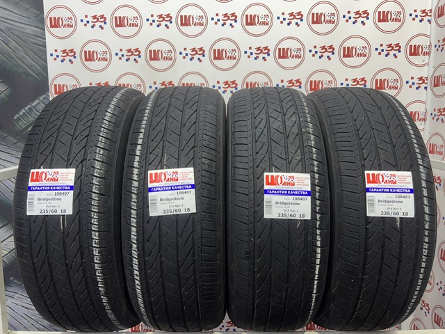 Шина Б/У 235/60 R18 Лето Bridgestone Turanza EL440 Кат. 4