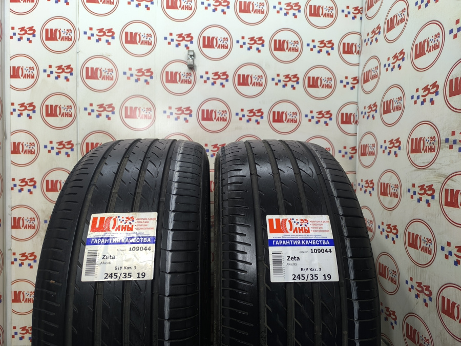 Шина Б/У 245/35 R19 Лето Zeta Alventi Кат. 3