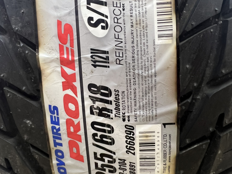 Шина Б/У 255/60 R18 Лето Toyo Proxes ST Кат. 1