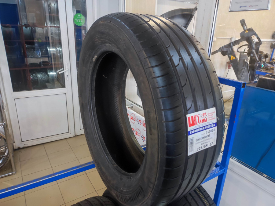 Шина Б/У 225/55 R17 Лето Continental ContiPremiumContact 2 RSC Кат. 4