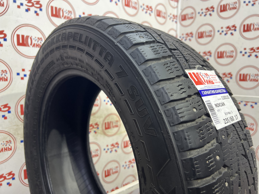 Шина Б/У 235/60 R17 Зима Шипы  NOKIAN HKPL 7 Кат. 3