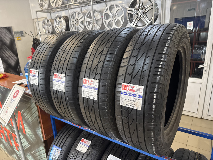 Шина Б/У 235/60 R18 Лето Continental CrossContact UHP Кат. 5