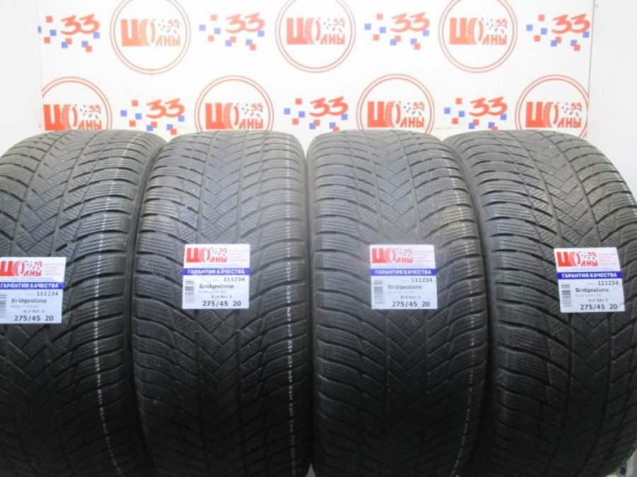 Шина Б/У 275/45 R20 Зима Bridgestone Blizzak LM-001 RSC Кат. 5