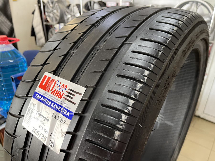 Шина Б/У 265/35 R20 Лето Triangle Sportex TH201 Кат. 3