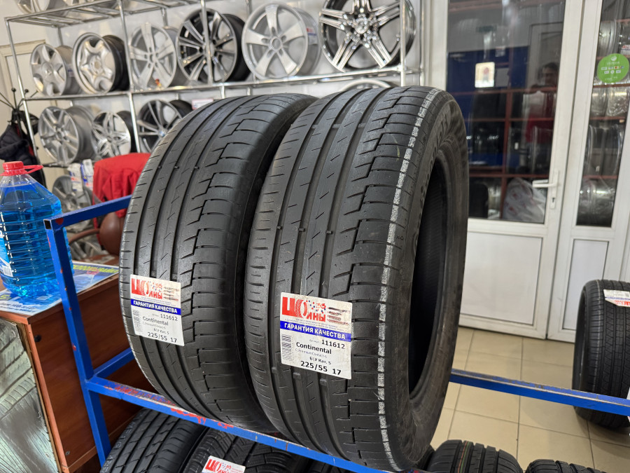 Шина Б/У 225/55 R17 Лето Continental C.PremiumContact-6 Кат. 5