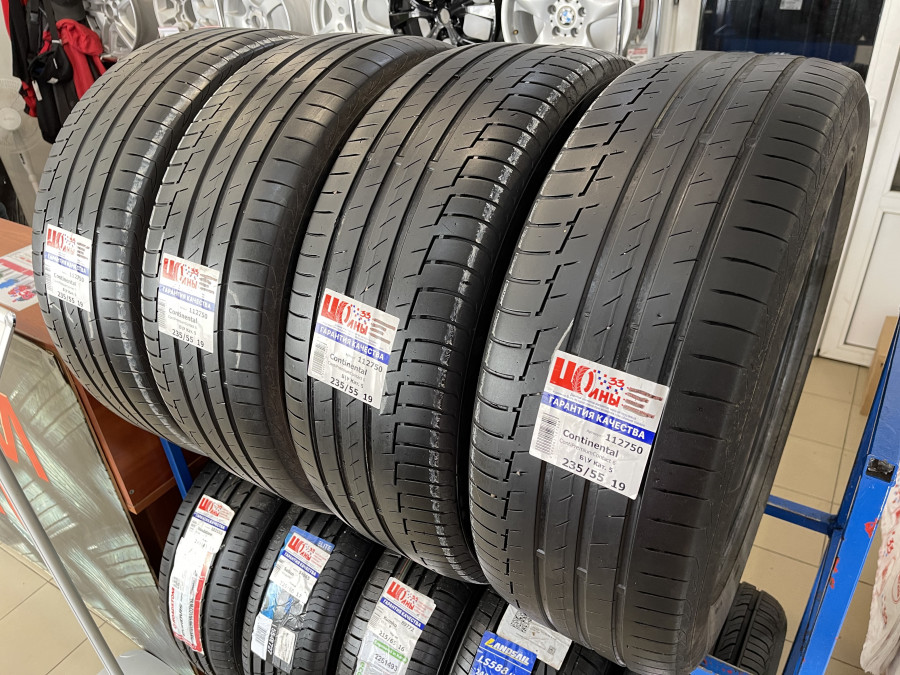 Шина Б/У 235/55 R19 Лето Continental ContiPremiumContact 6 Кат. 5