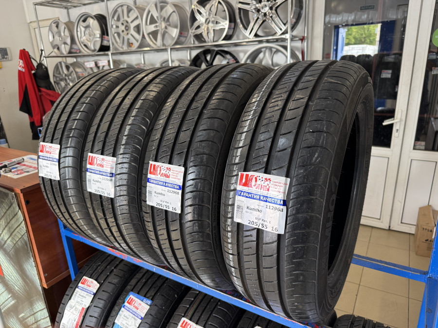 Шина Б/У 205/55 R16 Лето Kumho KH-27 Кат. 1