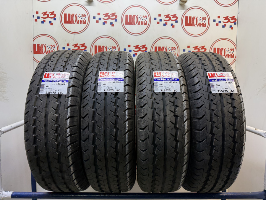 Шина Б/У 215/75 R16C Лето Giti GitiVan 600 Кат. 1