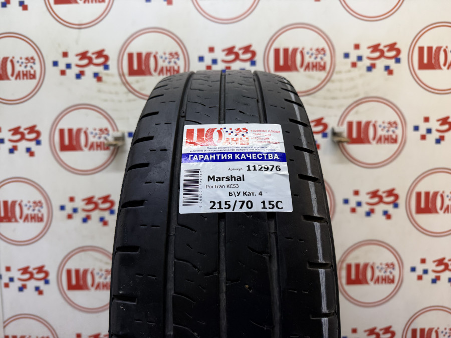 Шина Б/У 215/70 R15C Лето Marshal PorTran KC53 Кат. 4