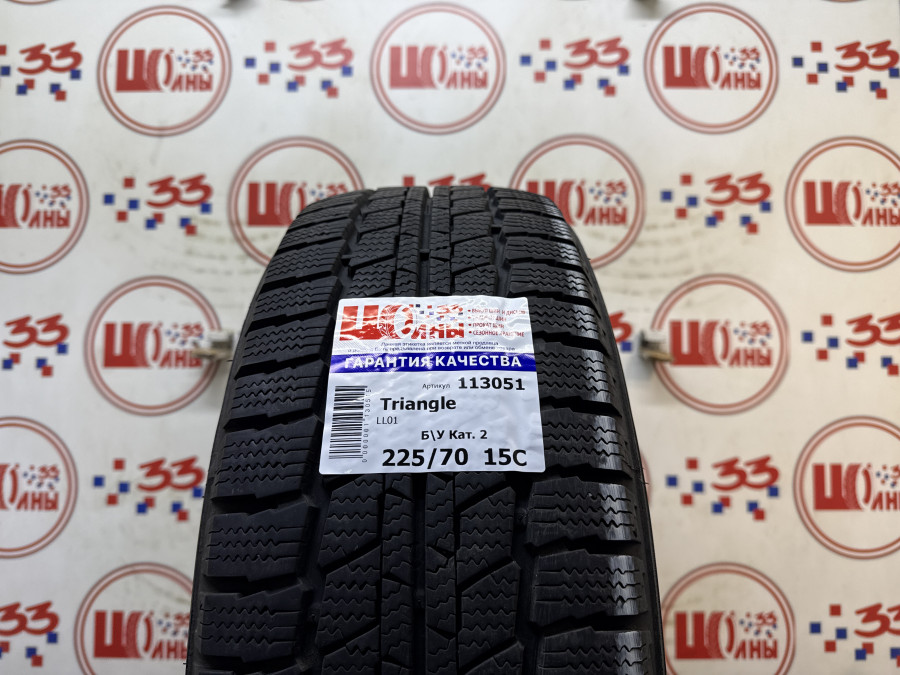 Шина Б/У 225/70 R15C Зима Triangle LL01 Кат. 2