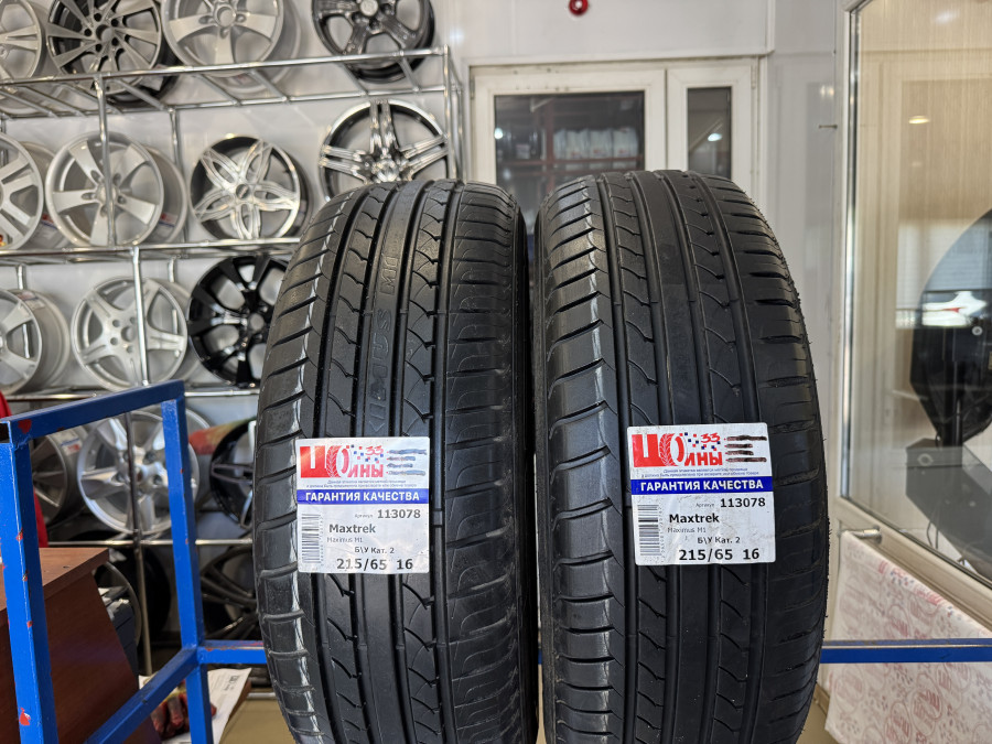 Шина Б/У 215/65 R16 Лето Maxtrek Maximus M1 Кат. 2