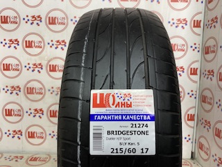 Б/У 215/60 R17 Лето BRIDGESTONE Dueler H/P Sport Кат. 5