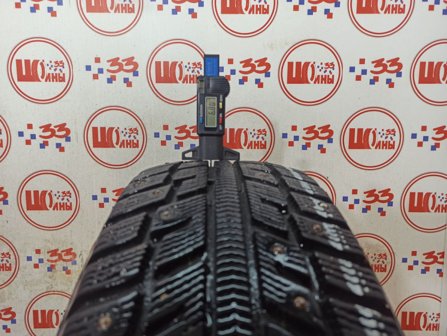 Шина Б/У 195/65 R15 Зима Шипы  KUMHO KW-22 Кат. 3