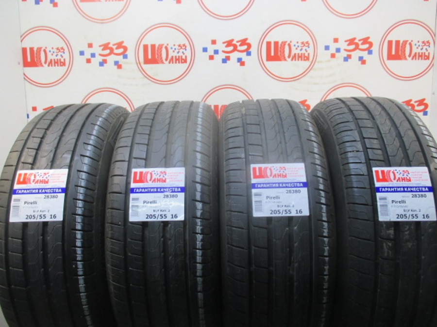 Шина Б/У 205/55 R16 Лето PIRELLI P-7 Cinturato Кат. 2