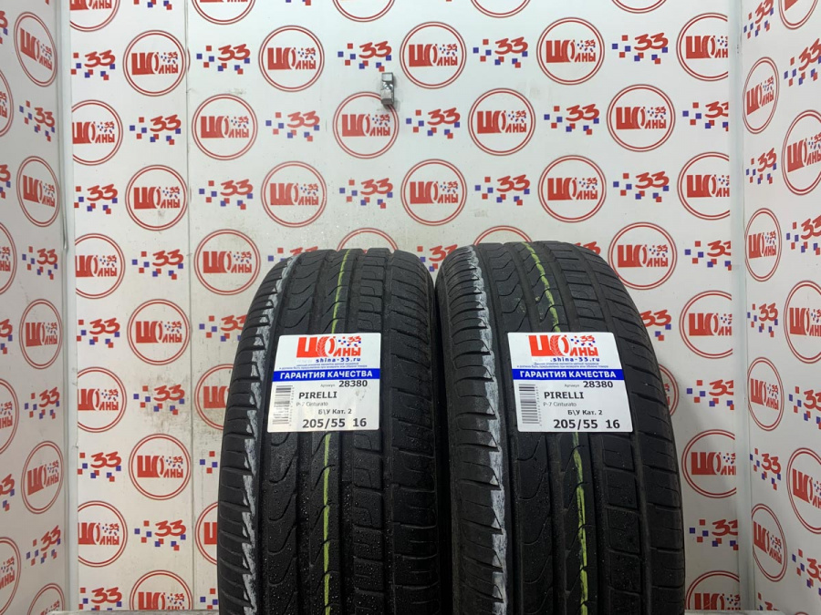 Б/У 205/55 R16 Лето PIRELLI P-7 Cinturato Кат. 2