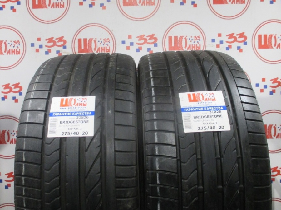Б/У 275/40 R20 Лето BRIDGESTONE Dueler H/P Sport RSC Кат. 2