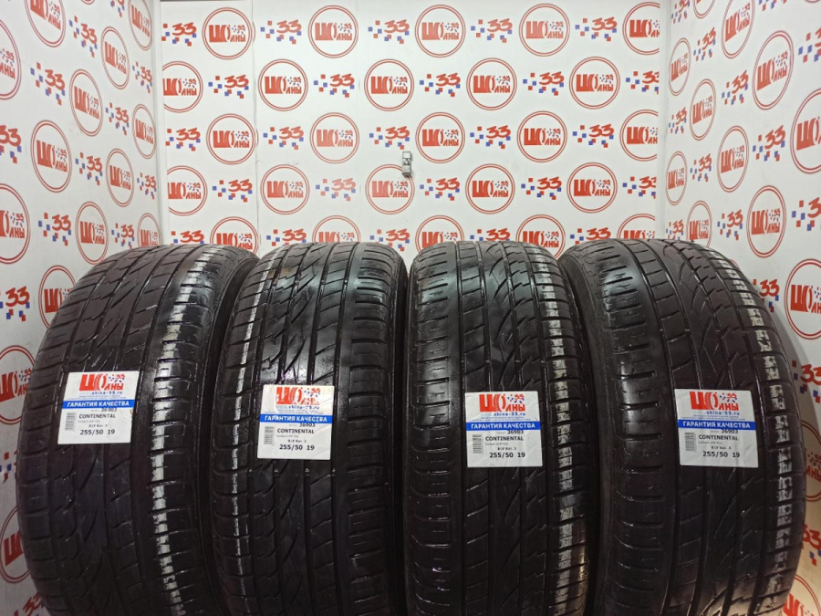 Шина Б/У 255/50 R19 Лето CONTINENTAL Contact UHP RSC Кат. 3