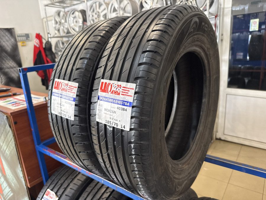 Шина Б/У 185/70 R14 Лето NOKIAN Hakka Green Кат. 4