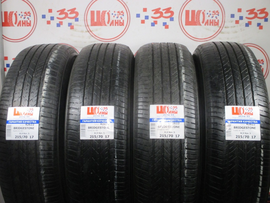 Шина Б/У 215/70 R17 Лето BRIDGESTONE Dueler HL-400 Кат. 5