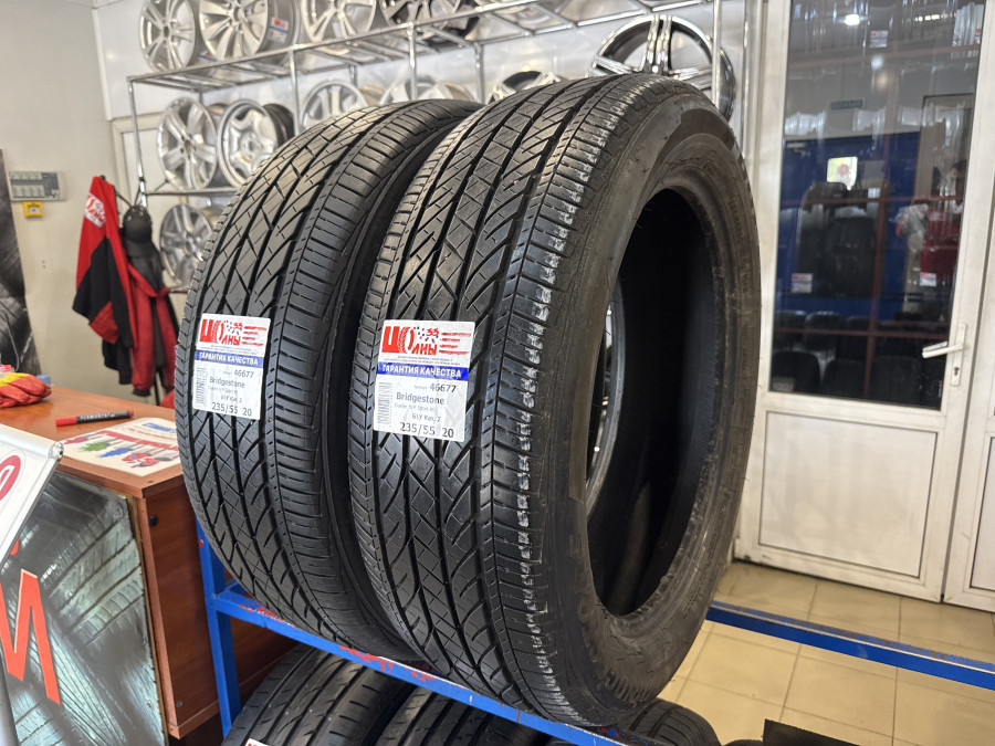 Шина Б/У 235/55 R20 Лето BRIDGESTONE Dueler H/P Sport AS Кат. 2