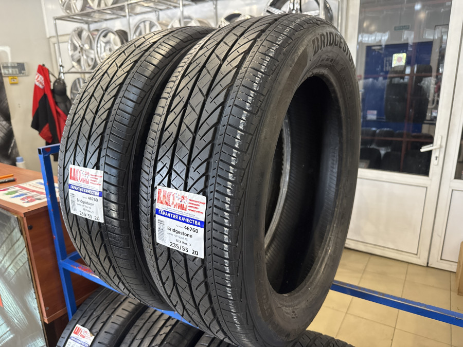 Шина Б/У 235/55 R20 Лето BRIDGESTONE Dueler H/P Sport AS Кат. 3