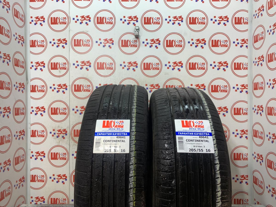 Б/У 205/55 R16 Лето CONTINENTAL C.PremiumContact-5 Кат. 3