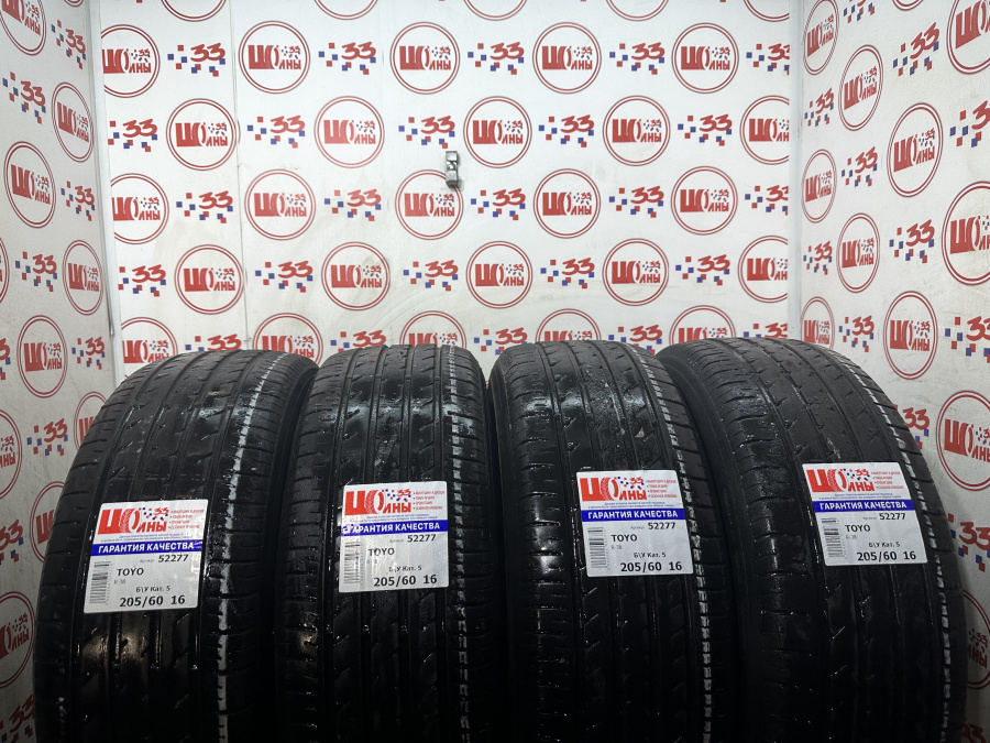 Шина Б/У 205/60 R16 Лето TOYO R-38 Кат. 5