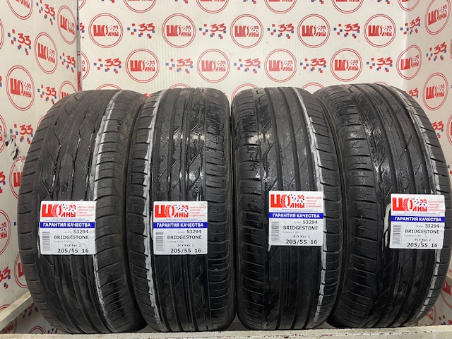 Шина Б/У 205/55 R16 Лето BRIDGESTONE Turanza T-001 Кат. 2