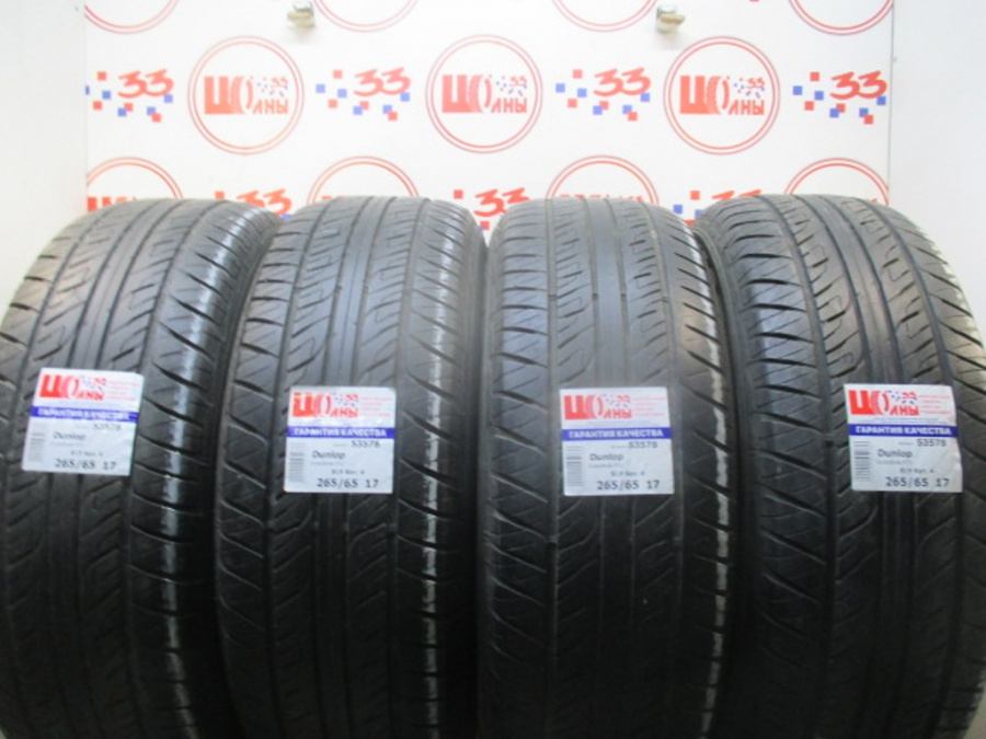 Шина Б/У 265/65 R17 Лето DUNLOP Grandtrek PT-2 Кат. 4