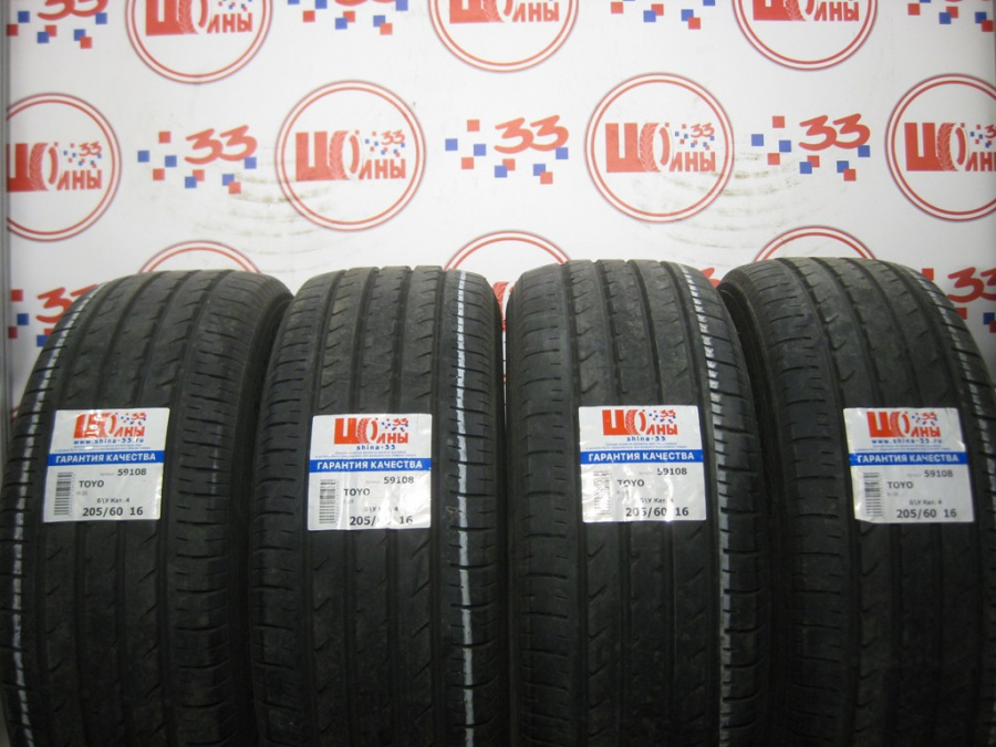 Шина Б/У 205/60 R16 Лето TOYO R-38 Кат. 4