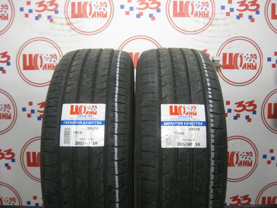 Б/У 205/60 R16 Лето TOYO R-38 Кат. 4