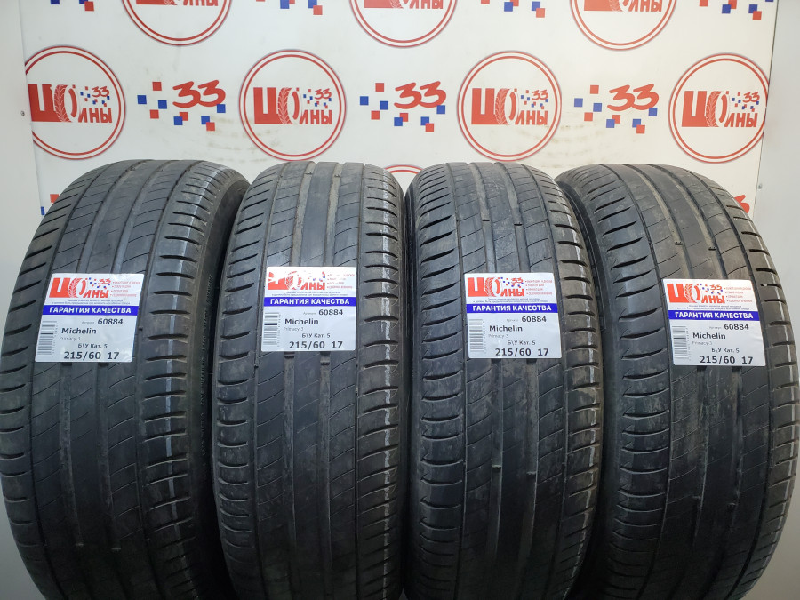 Шина Б/У 215/60 R17 Лето MICHELIN Primacy-3 Кат. 5