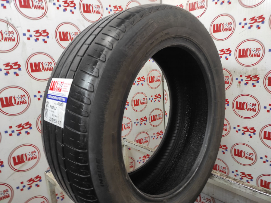 Шина Б/У 215/55 R17 Лето PIRELLI P-7 Cinturato Кат. 4