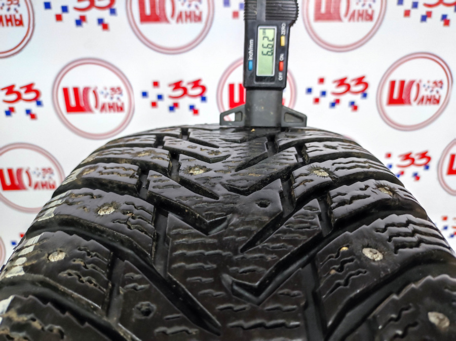 Шина Б/У 205/55 R16 Зима Шипы  NOKIAN HKPL-8/SUV-8 Кат. 3