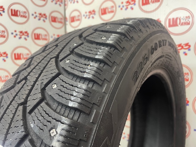 Шина Б/У 225/60 R17 Зима Шипы  NORDMAN 5 / 5-SUV Кат. 3