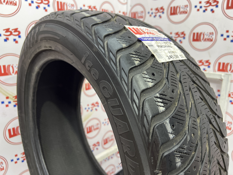 Шина Б/У 245/50 R18 Зима Шипы  YOKOHAMA Ice Guard IG-35 Кат. 4