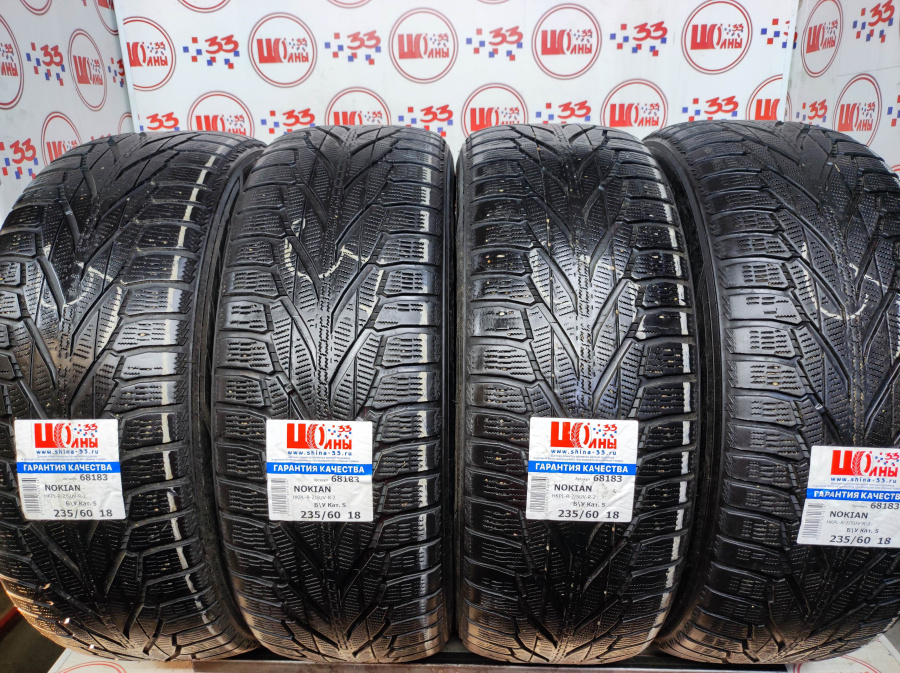 Шина Б/У 235/60 R18 Зима NOKIAN HKPL-R-2/SUV-R-2 Кат. 5