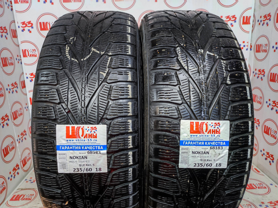 Б/У 235/60 R18 Зима NOKIAN HKPL-R-2/SUV-R-2 Кат. 5