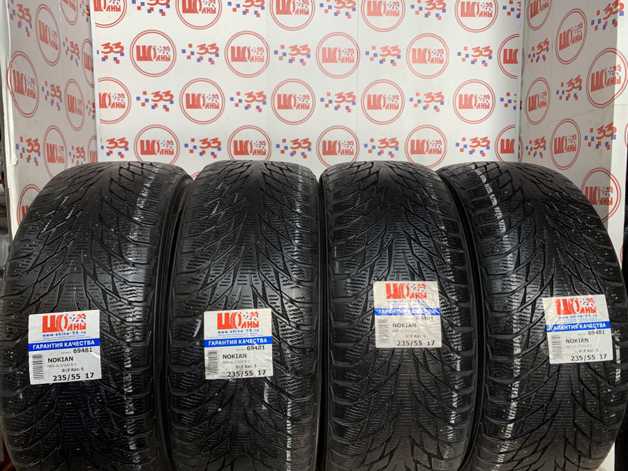 Шина Б/У 235/55 R17 Зима NOKIAN HKPL-R-2/SUV-R-2 Кат. 5